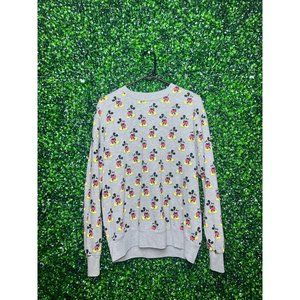 Disney Mickey AOP Crewneck SZ MEDIUM
